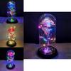 Stunning Eternal Flower In Glass Dome With Led Lights Unique Home Decor