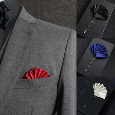 1PC Špendlík do klopy Špendlík s květinou Brož Kapesní ručník Šperky Vysoce kvalitní doplňky