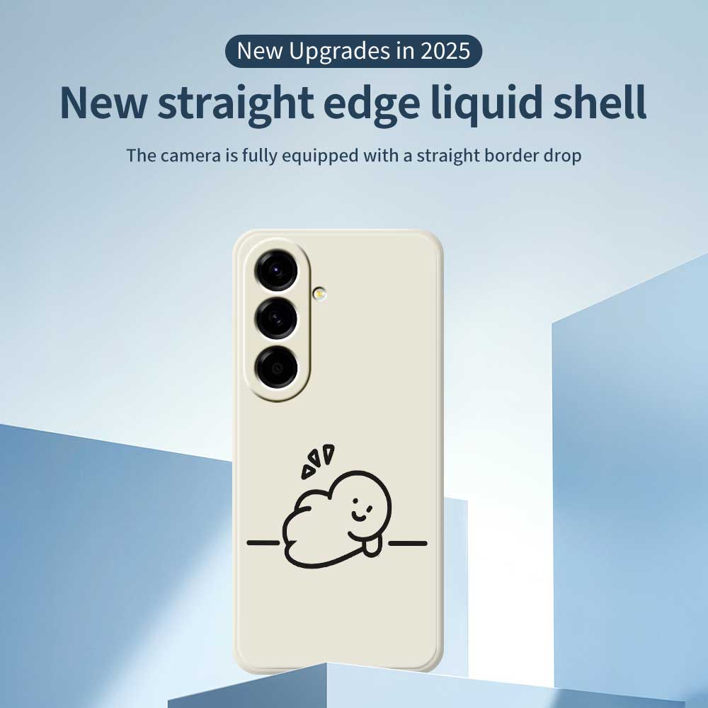 For Samsung Galaxy A56 5G Case Stick Figure Pattern Printing Straight Edge TPU Phone Back Cover
