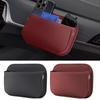 Car Pocket Organizer Vehicle Adhesive Pouch for Phone Car Seat Leather Storage Pocket for Glasses Phones Keys and Cards Sunglass