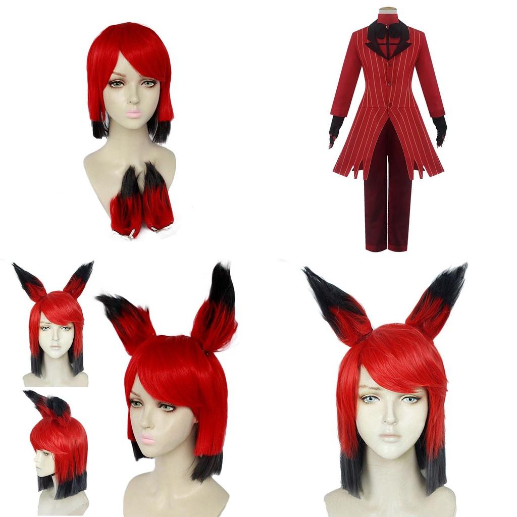 Stylish Hazbin Hotel Alastor Cosplay Outfit Featuring Fine Craftsmanship And Quality Materials