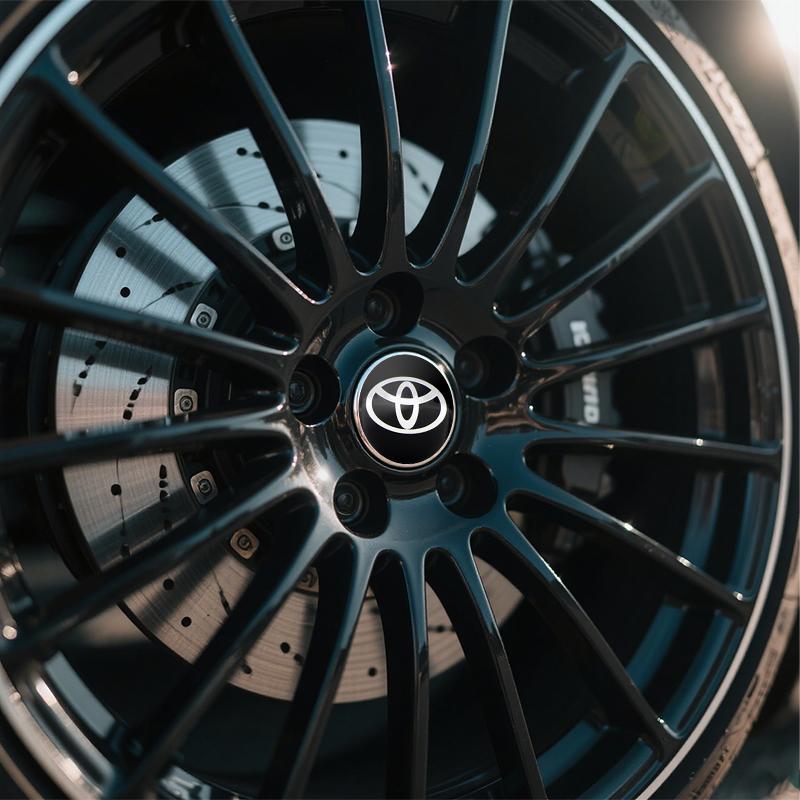 4pcs 56mm Car Wheel Hub Cover Badge Sticker For Toyota TRD Camry Prius Corolla Land Cruiser Sequoia Prado Tundra Venza Crown RS