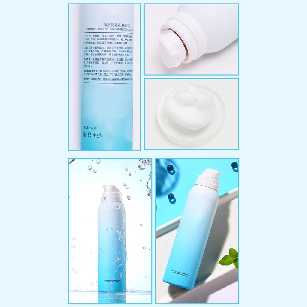 Hair Removal Spray Depilatory Cream Hair Inhibitor Painless Effective 150g for Women and Men