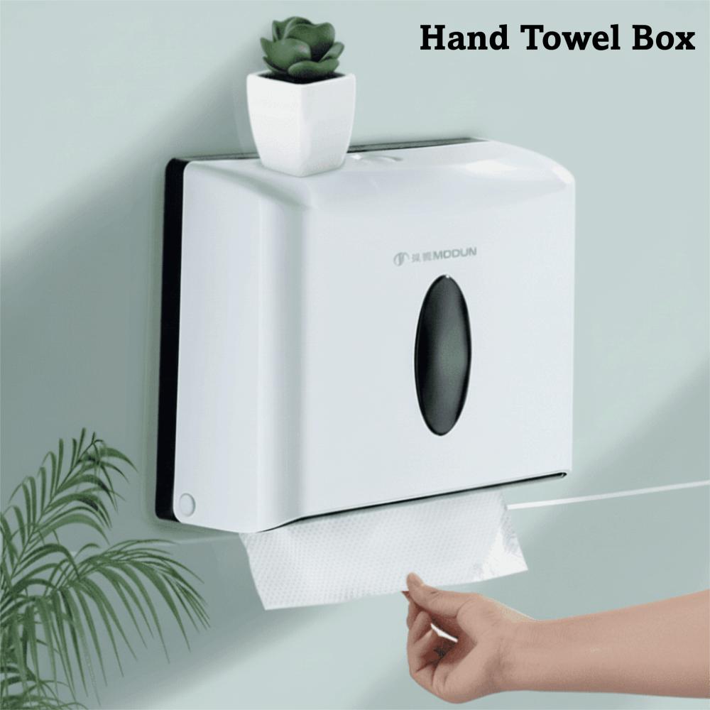 Wandmontierte Toilettenpapierbox ABS Papiertuchaufbewahrung Taschentuchspender für gewerbliche Toiletten