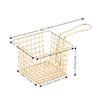 Square Shape Fryer Basket Silver Rose Gold Gold Frying Strainer French Fry Holder  Cooking Frying