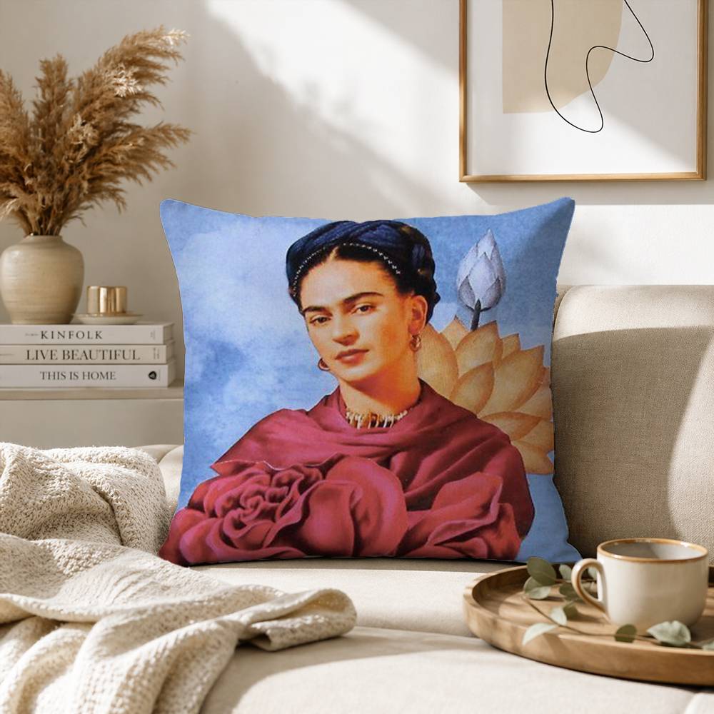 AArt Frida Kahlo Pillow Case for Sofa Living Room Home office Decor Protective Cover