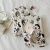 Damen Cartoon Flanell Fleecegefütterte Pyjamahose - Warmer Herbst-/Winterstil