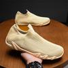 New Spring Men's Breathable Flyknit Mesh Casual Shoes, Trendy Slip-On Student Sneakers