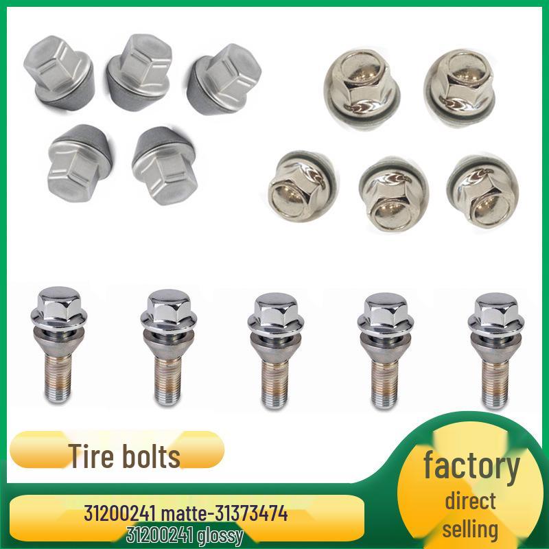 Compatible Tire Bolts for Volvo S40/XC60 - Part Numbers: 31200241, 31373474