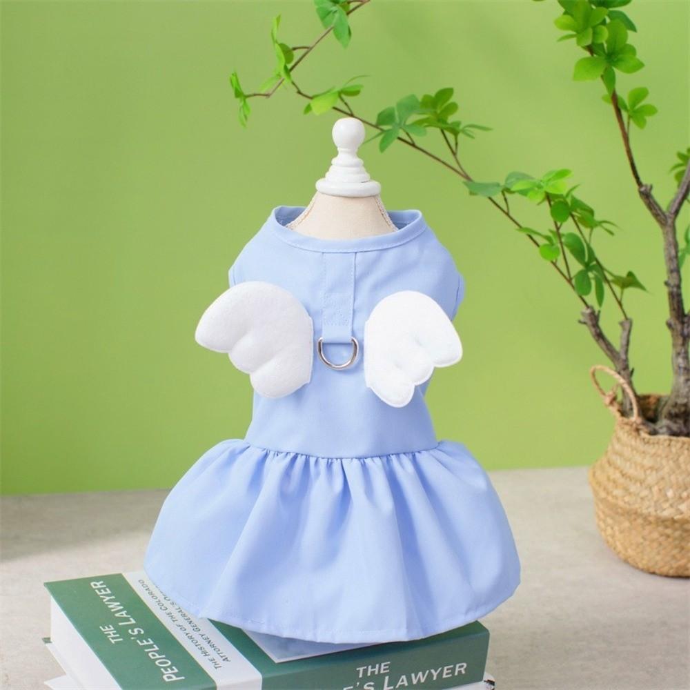 Adorable Dog Wings Skirt Comfortable Puppy Princess Dress Fashion Cat Vest Harness  Spring Summer