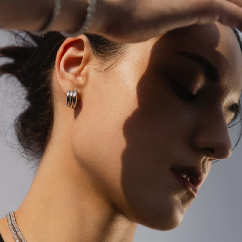 

URBAN Flow Bold Earrings SILVER