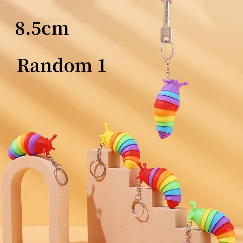 Toys Decompression Children's Adults Wriggling slug Caterpillar Fidget slug 3D Fun Vent toy  Jewelry Accessory