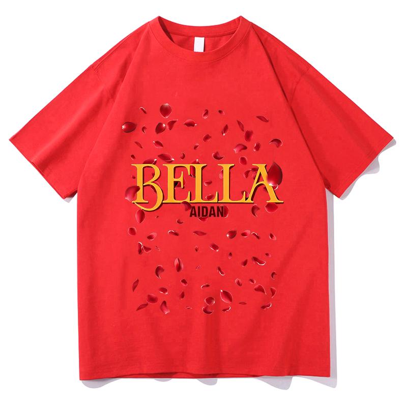 2026 New Aidan Bella Tshirts Summer Unisex Fashion Casual Tees Unisexs Unisexs Outdoor Sports Crew Neck Aesthetic Tops Streetwear
