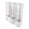 3 in 1 300ml Drückflüssigseifenspender Wandmontage Badezimmer Dusche Shampoo Haarspülung