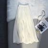 Women's Summer Korean-Style Slimming Chiffon Skirt: Elegant, Full-Skirted Midi Skirt, Long Skirt, A-Line Skirt
