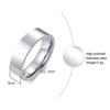 Man Stainless Steel Ring  Wedding Birthday Party Dad Boyfriend Valentine's Day Gift