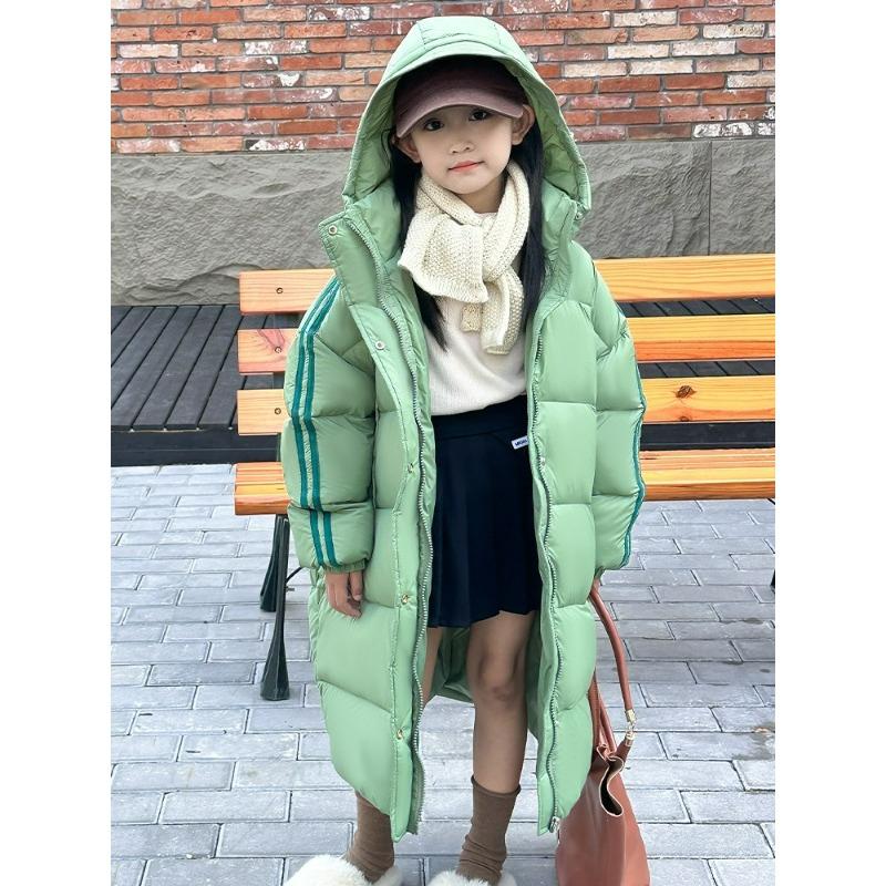 Children's Down Jackets Winter Men's and Women's Children's Mid-length Down Jackets for Older Children