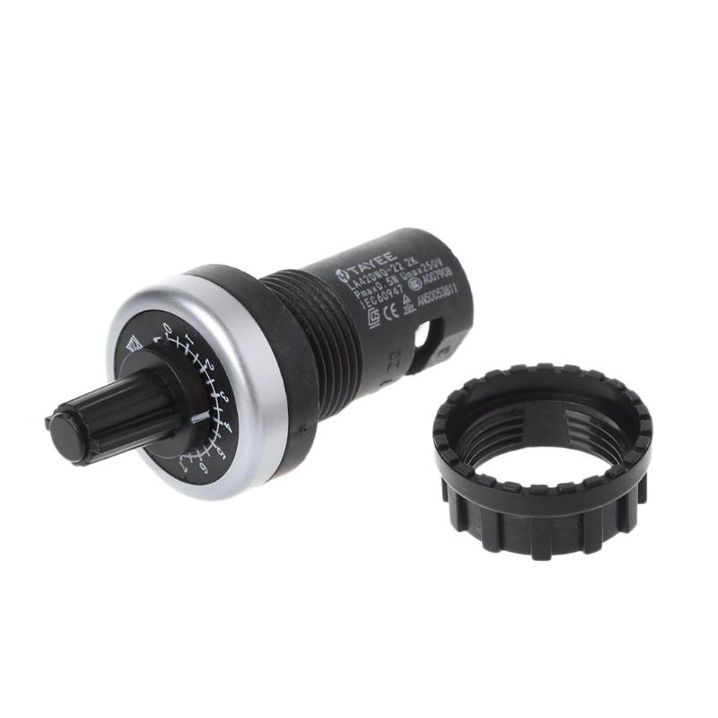 Potentiometer LA42DWQ-22 10K Rotary Speed Drive Potentiometer – VSD VFD Inverter Converter Control, Screw Terminals, 20mm Mount