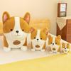 Entzückendes Corgi Plüschtier Weiches Stofftier Gelbe Hundepuppe Perfektes Geschenk für Mädchen