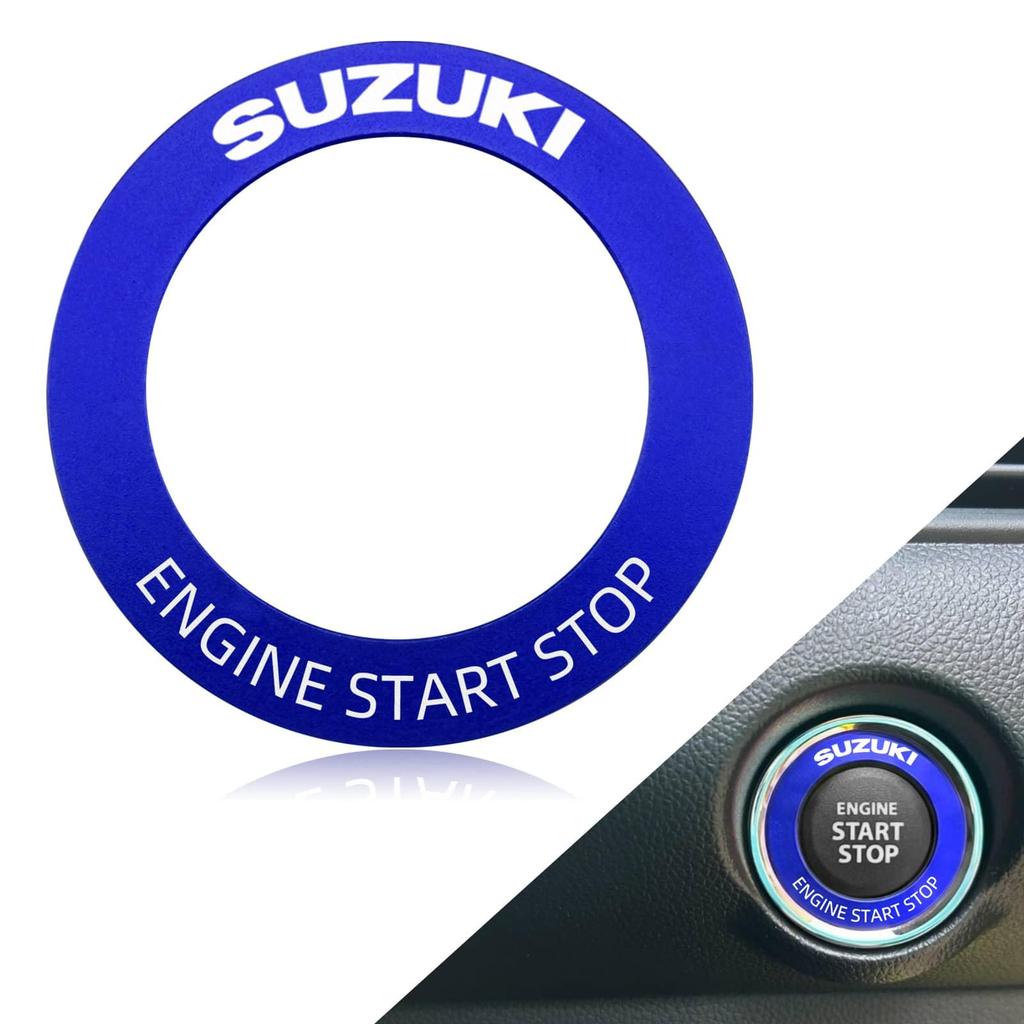 Suzuki Engine Start Button Ring Aluminum Alloy Cover Universal Jimny
