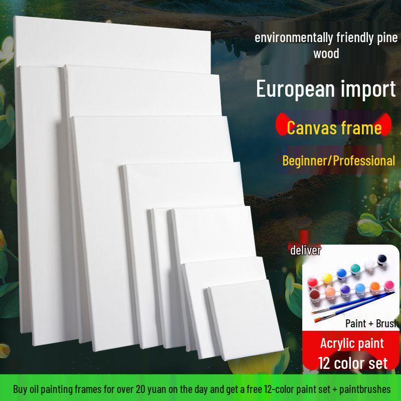 

Льняной Хлопковый Холст на Подрамнике из Массива Дерева для Масляной и Акриловой Живописи