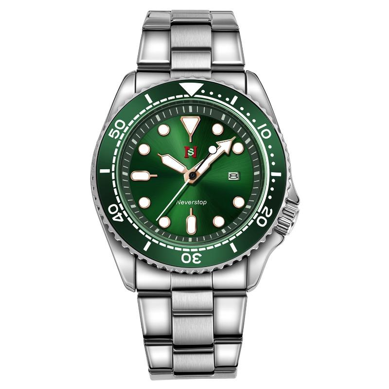 Top Marke Mode Klassische Business Herrenuhr Quarz Uhr Herren Leuchtender Kalender Stahlbanduhr Studentenuhr