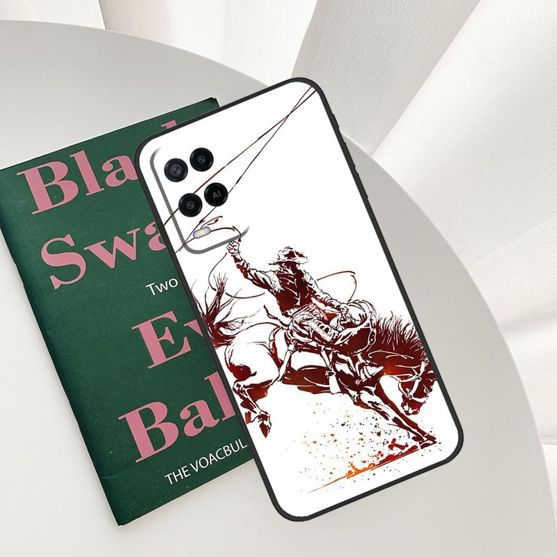 Extreme Sport Rodeo Cowboy Lasso For OPPO A98 A78 A18 A38 A58 A5 A6 Pro A15 A17 A57 A16 A76 A96 A54 A74 A94 A40 A60 A80 Case