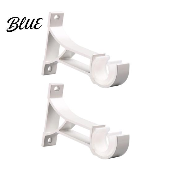 Screw-fixed Curtain Rod Duty Metal for 28mm Pcs Holder Bracket 2 Rods Heavy Sturdy Wall