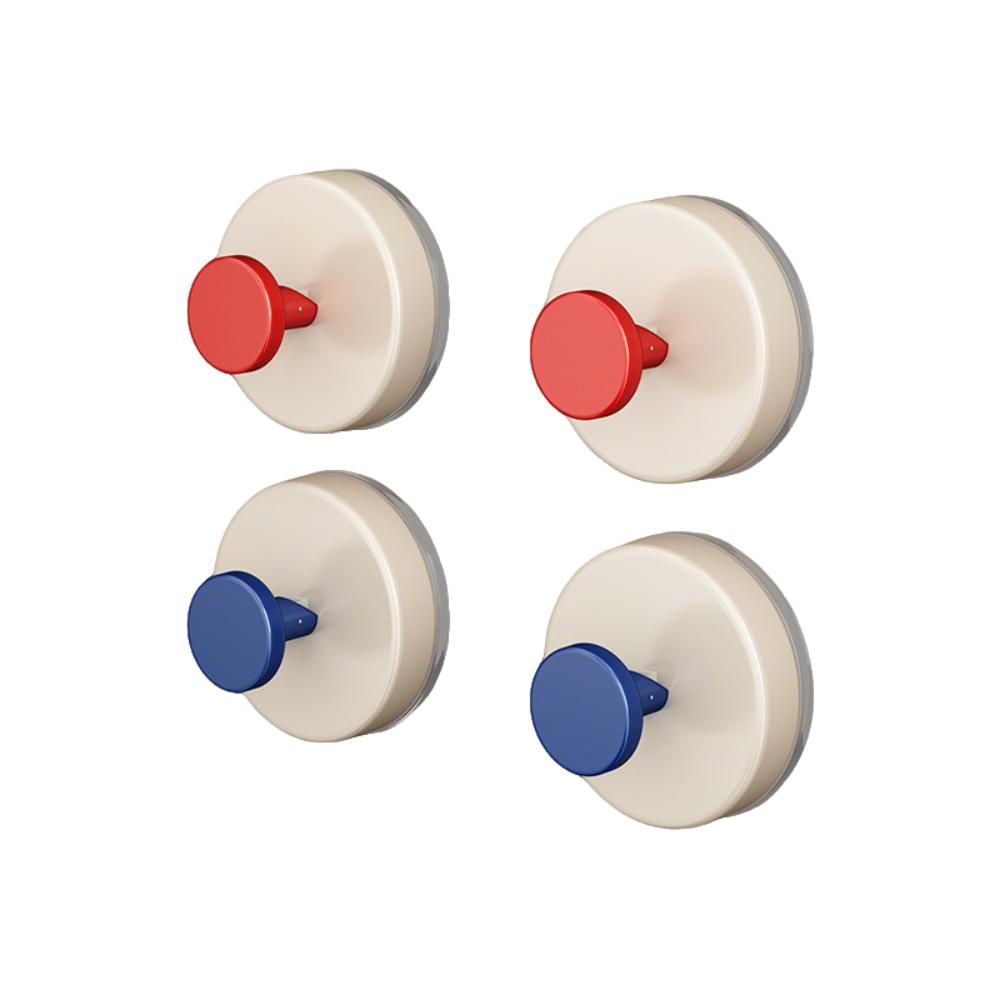4 PCS Vacuum Suction Cup Hook Punch-free Door Hooks Waterproof Wall Hanger  Toilet