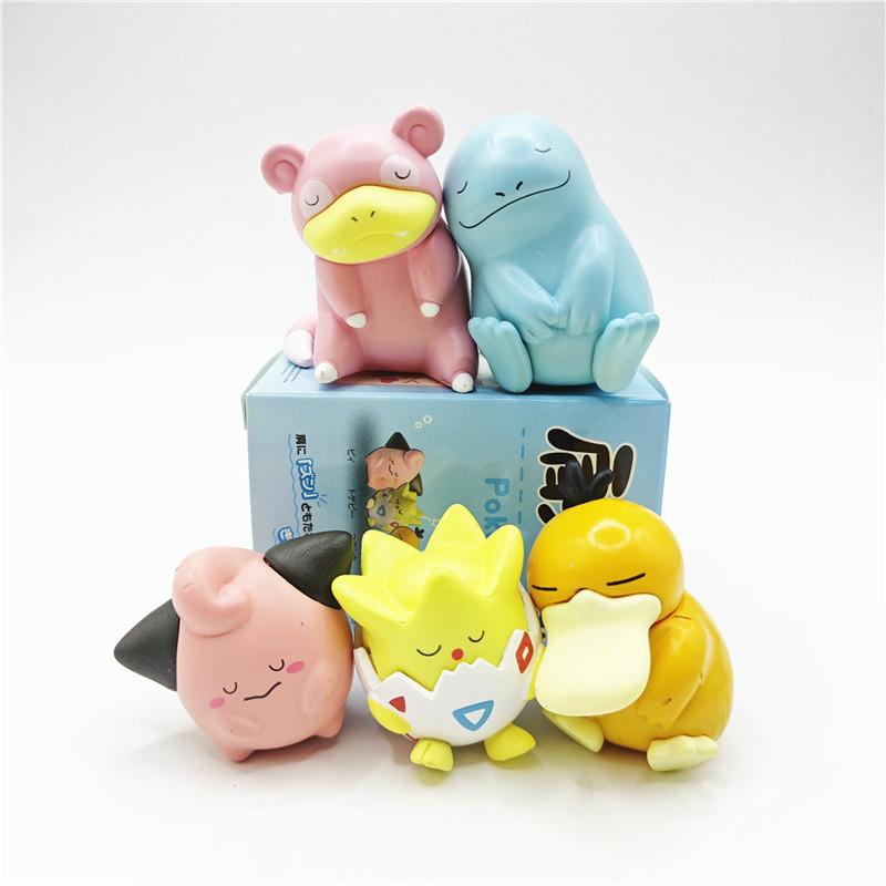 

Adorable Pvc Pet Duck Slowpoke Elf Figures Blind Box Series Collectible Set
