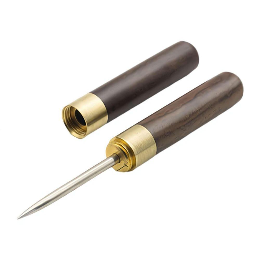 Odolný nerezový bodák na led Jednoduchý vidlička Ostrý Rozbíjení ledu Ledový kužel Dřevěná rukojeť Bodák na led Drtič pro kuchyně