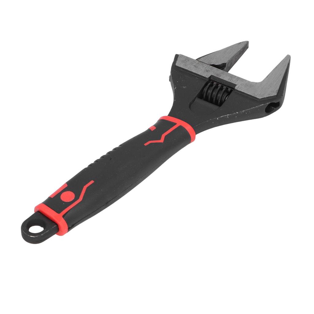 10 Inch Wide Mouth Adjustable Wrench CrV Steel Deep Jaw Manual Repair Spanner for Home Garage