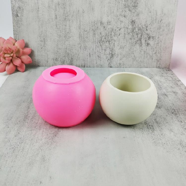 Blumentopf Silikonform Beton Zement Pflanztopfform Blumentopf Epoxidharzform Make-up Pinselhalter Organizerform