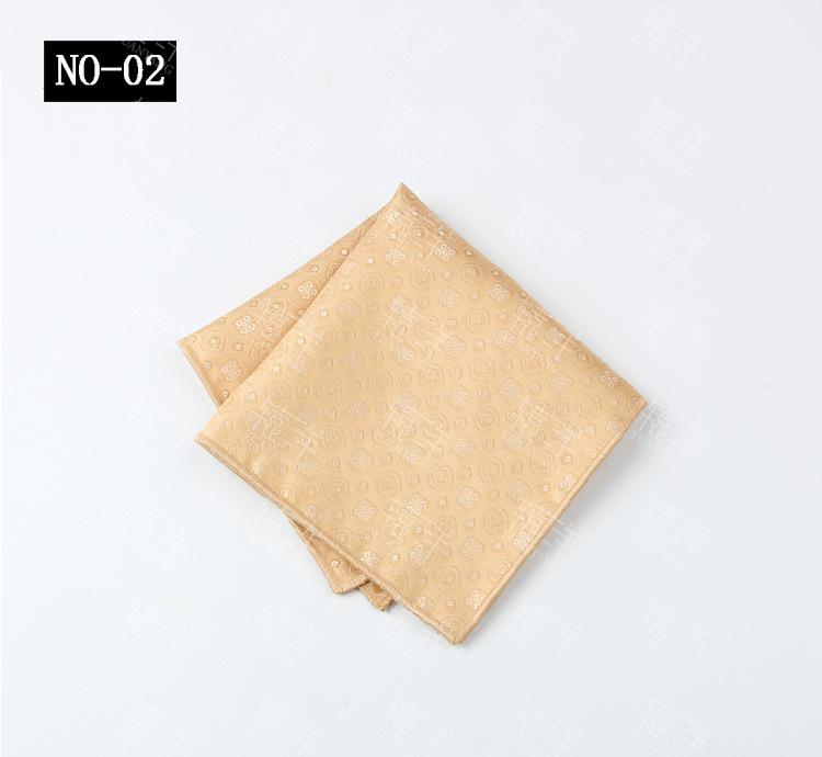 Men'S Handkerchief Square Towel Polyester Cashew Flower Suit Pocket Towel Dress Square Towel