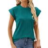 DX~~ New Round Neck Ladies Solid Color Short Sleeve Loose Casual T-shirt