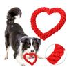 Dog Chew Toy Creative Heart Shaped Pet Chew Toy Bite-resistant Fun Cat Training Teething Toy Pet Supplies