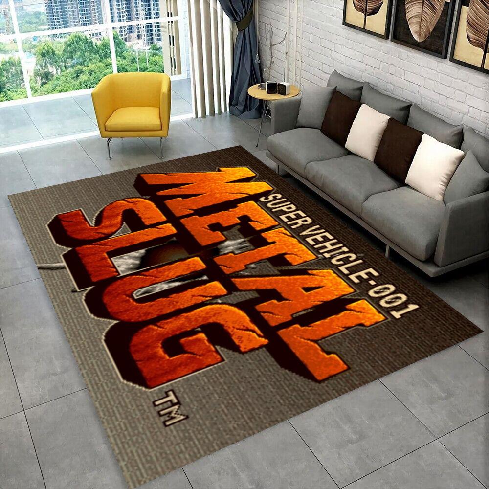 Classico Gioco Retrò Metal Slug Tappeto Area Gioco, Tappeto per Soggiorno Casa Camera da Letto Divano Zerbino Decorazione, Tappetino Antiscivolo per Bambini