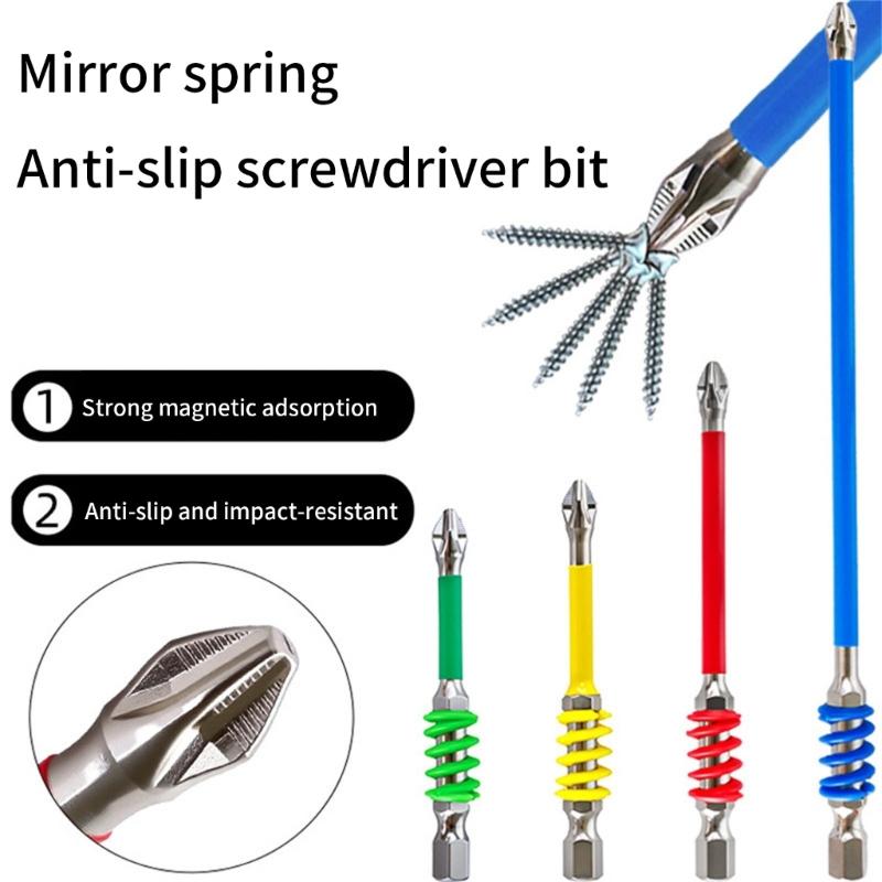 Magnetic Screwdriver Bits Crosses Head Alloy Steel Drill Bits for Various Screws in the Home and Professional Occasion