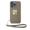 Dkny Dkhcp15Lpbswse Iphone 15 Pro 6.1Beżowy/Beige Hardcase Wrist Strap Stock Logo