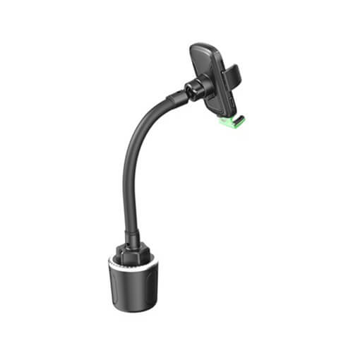 Powertech kabelloser Lade-Autobecherhalter mit Handyhalterung