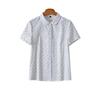 Summer Cotton Top for Middle-aged & Elderly Women - Short-Sleeve, Loose-Fit Grandma Shirt