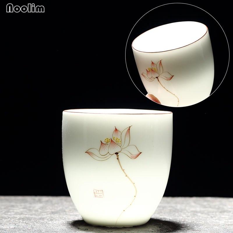 Porcelain Teacup – Hand-Painted Kung Fu Tea Cup for Puer & Green Tea