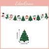 Theme Letter Christmas Snowman Sock Pattern Paper Banner Props Decoration