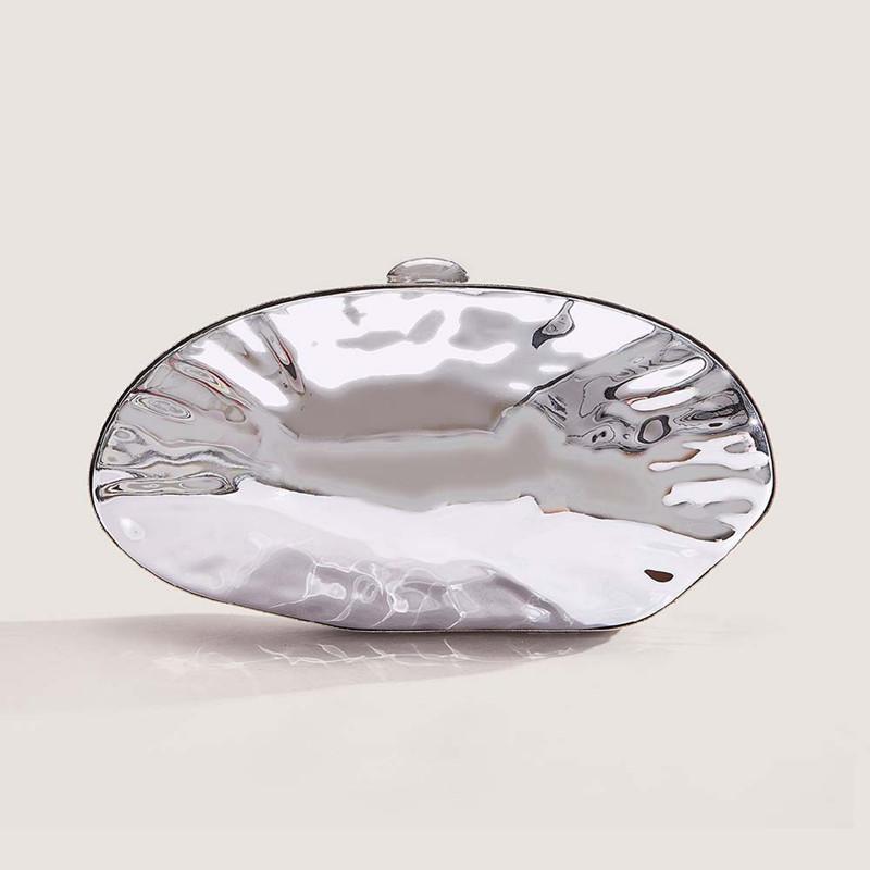 2025 New Design Grotesque Shell Women Wedding Evening Clutch Bag Dinner Party Acrylic Handbags Goose Egg Box Crossbody Bag