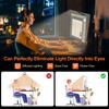 Double Head LED Clip Remote Control Desk Lamp 24W Swing Arm L-Shaped Architect Dimmable Transformable Reading Computer Light
