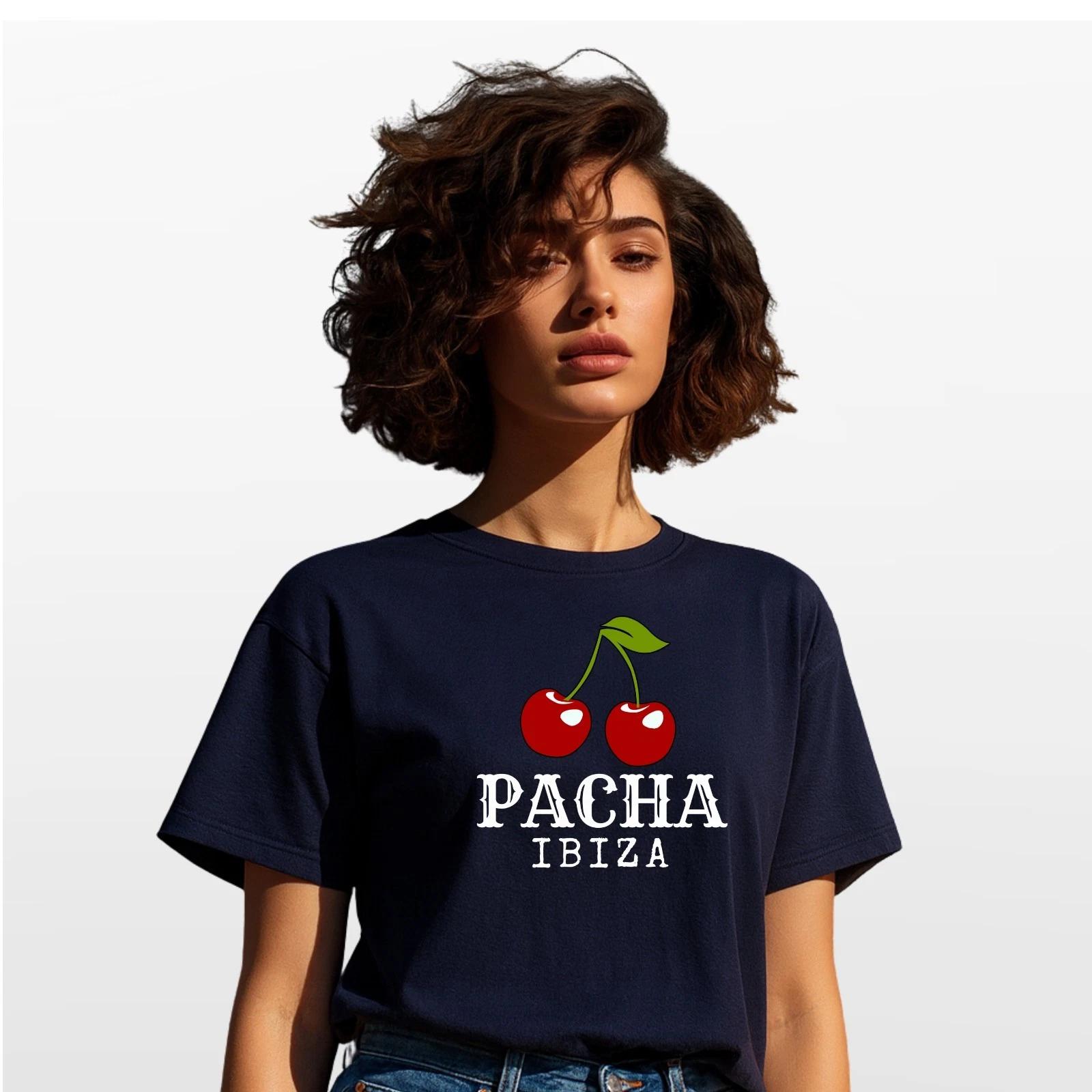 Pacha Cherry Ibiza Inspired Graphic T-Shirt Trendy Unisex Festival Club Tee Top M