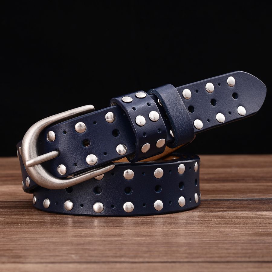 NEW Female Waistband Fashion Women Rivet Belt Hollow Out Belt Width:2.8