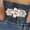 Pant Waist Tightener 2 Pairs Waist Tightener Buckles Adjustable Pants Button Tightener Detachable Waist Tightener Buckles