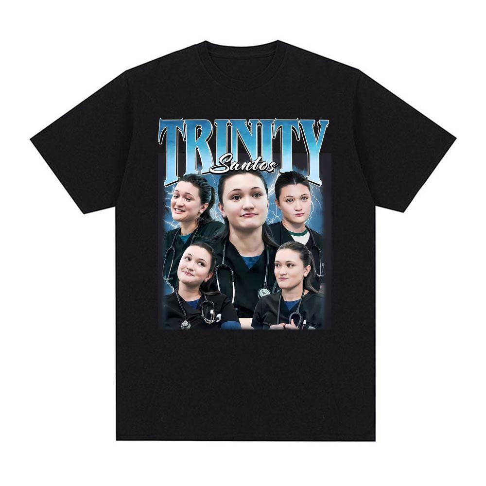 

Trinity Santos Unisex Vintage 90s Medical Drama Fan Graphic T Shirts Men Women Fashion 100% Cotton Tee Shirt O-Neck Tops T-sh... S разноцветный