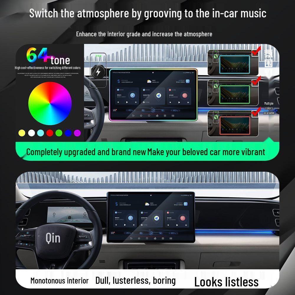BYD Song PLUS Ambient Light & Wireless Charging Phone Holder